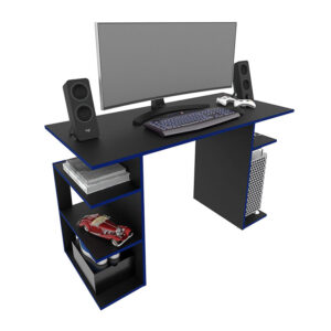 Escritorio Gamer Osaka Negro/Azul 3 Escritorio Gamer Osaka Negro/Azul